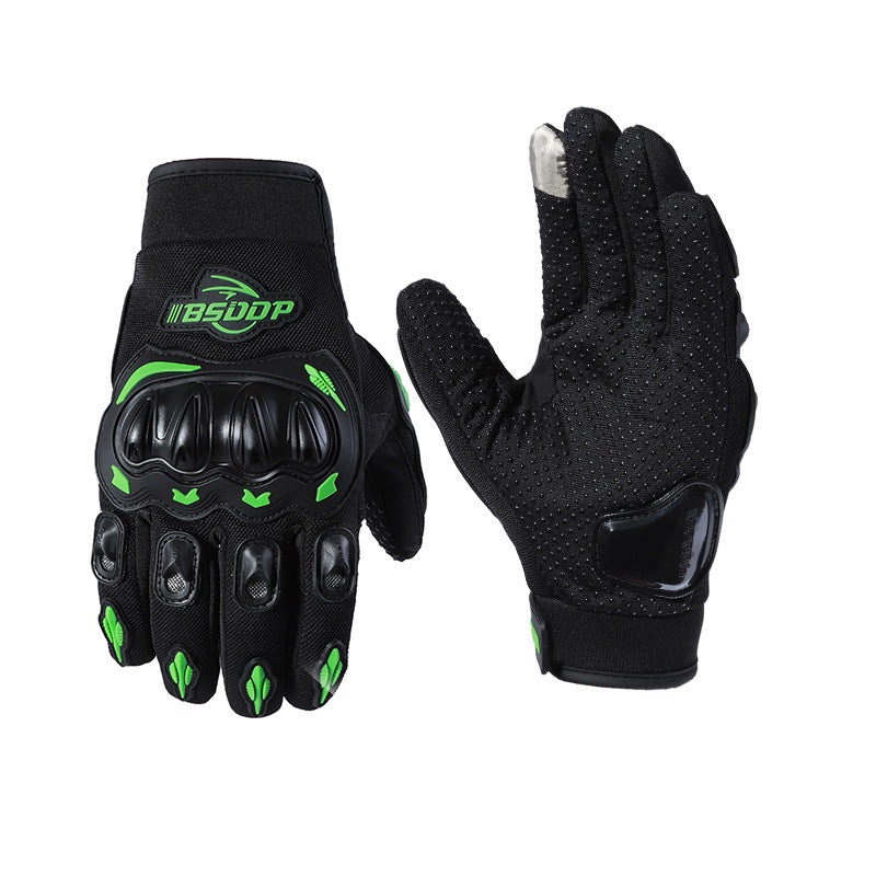 Motorcycle Riding Gloves, All Finger, Summer Breathable, Men's And Women's Electric Vehicles, Anti Fall, Anti Slip, Touch Screen - Korvel