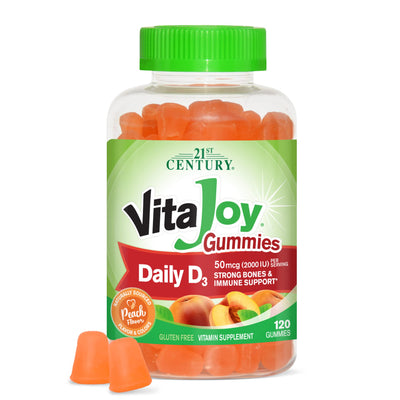 21st Century VitaJoy Daily D Vitamin D3 Gummies, 120 Count