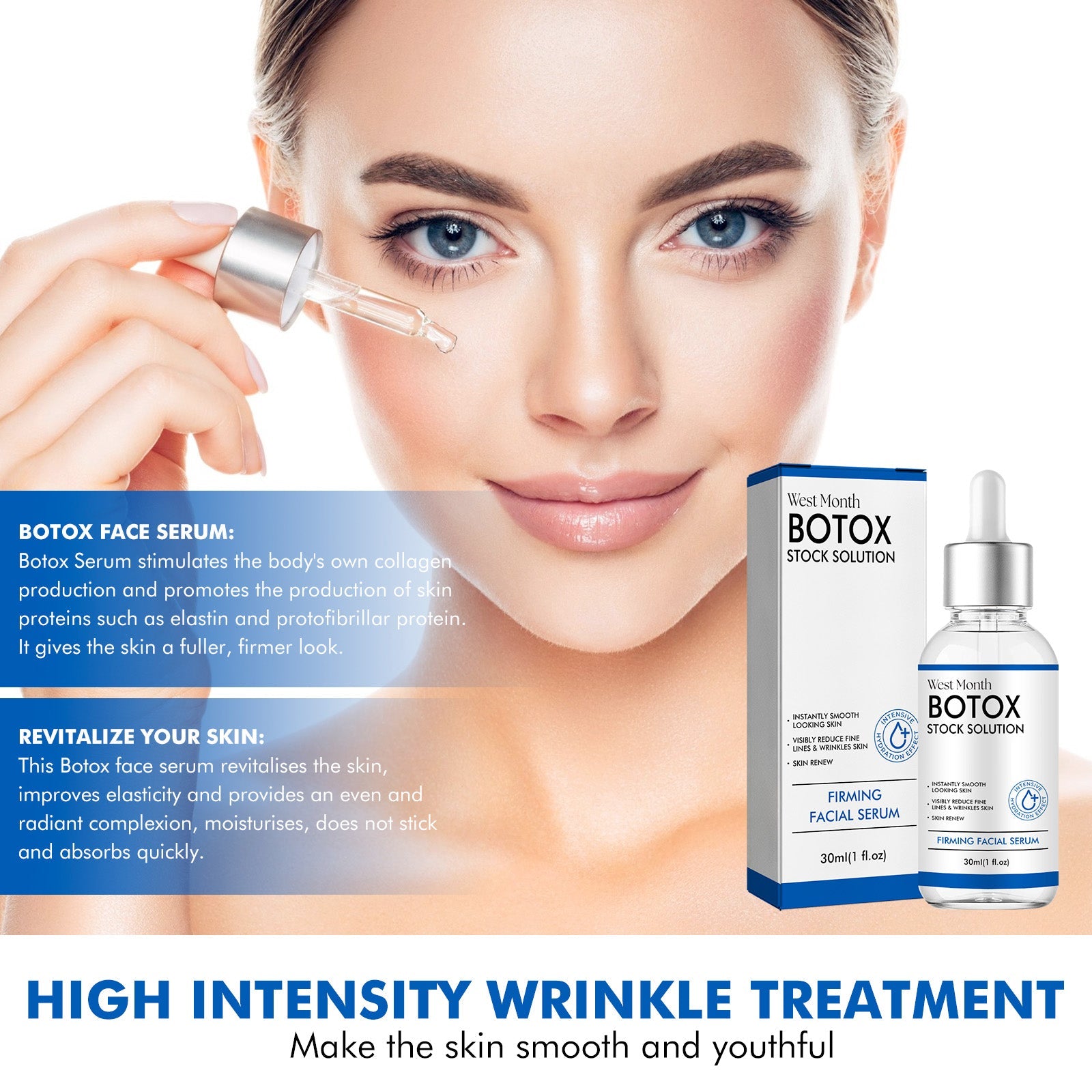 Firming Face Serum, Moisturizing And Moisturizing Brightening, Tender Skin And Reduce Fine Lines - Korvel