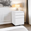 Premium Mobile Metal Filing Cabinet with Lock - 3 Drawers