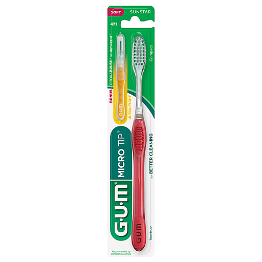 Brosse à dents compacte douce GUM Micro Tip