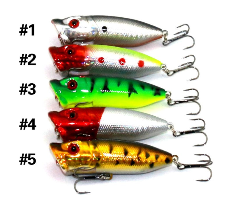 5pcs/set 5 Colored Fishing Lures - Korvel