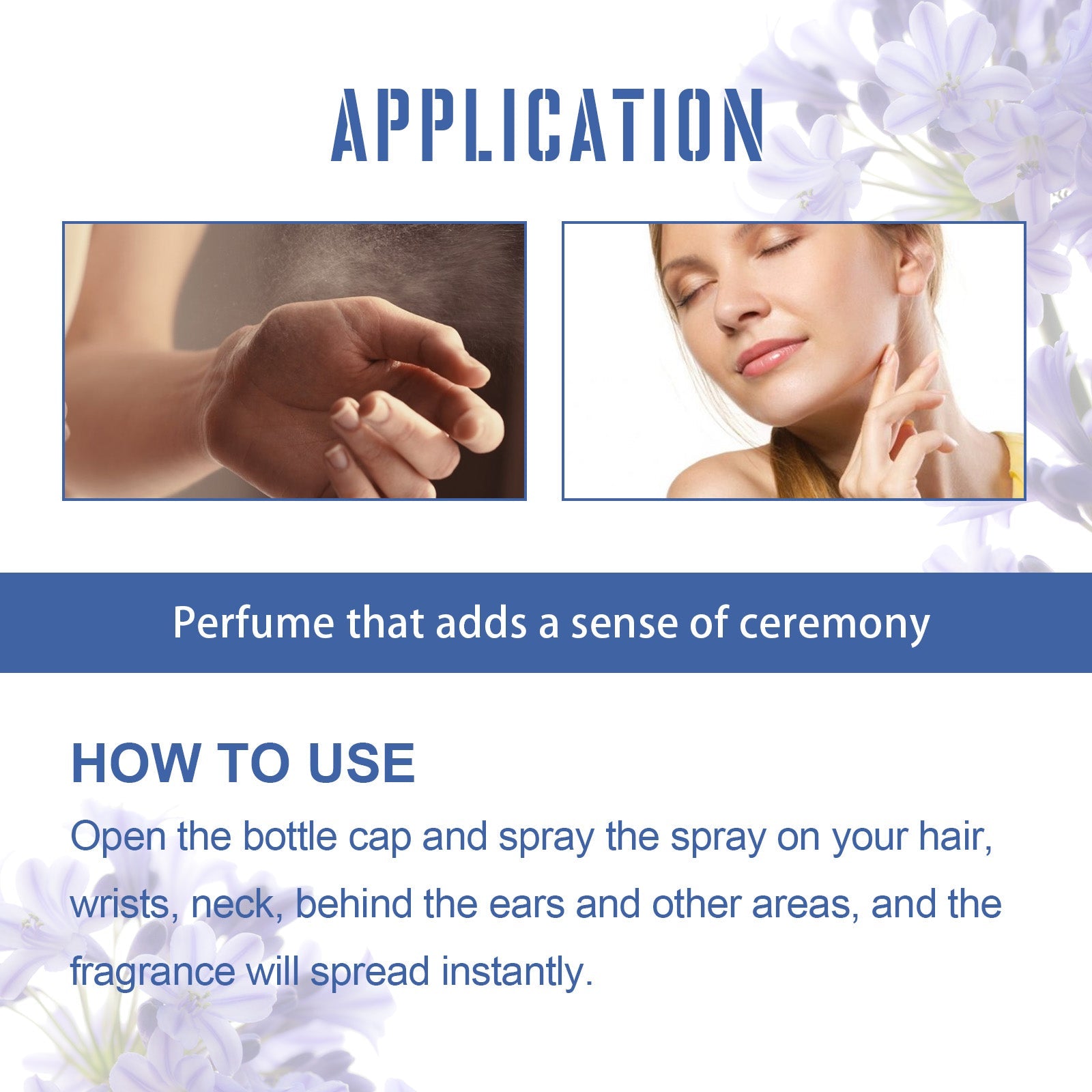 Violet Perfume Spray, Fresh Light Fragrance Behind Ears And Wrist Lasting Charm Perfume - Korvel