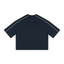 T-shirt boxy à piping unisexe Loki & Ivy en poids lourd