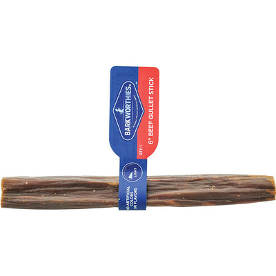 Barkworthies 6" Beef Gullet Stick para Perros