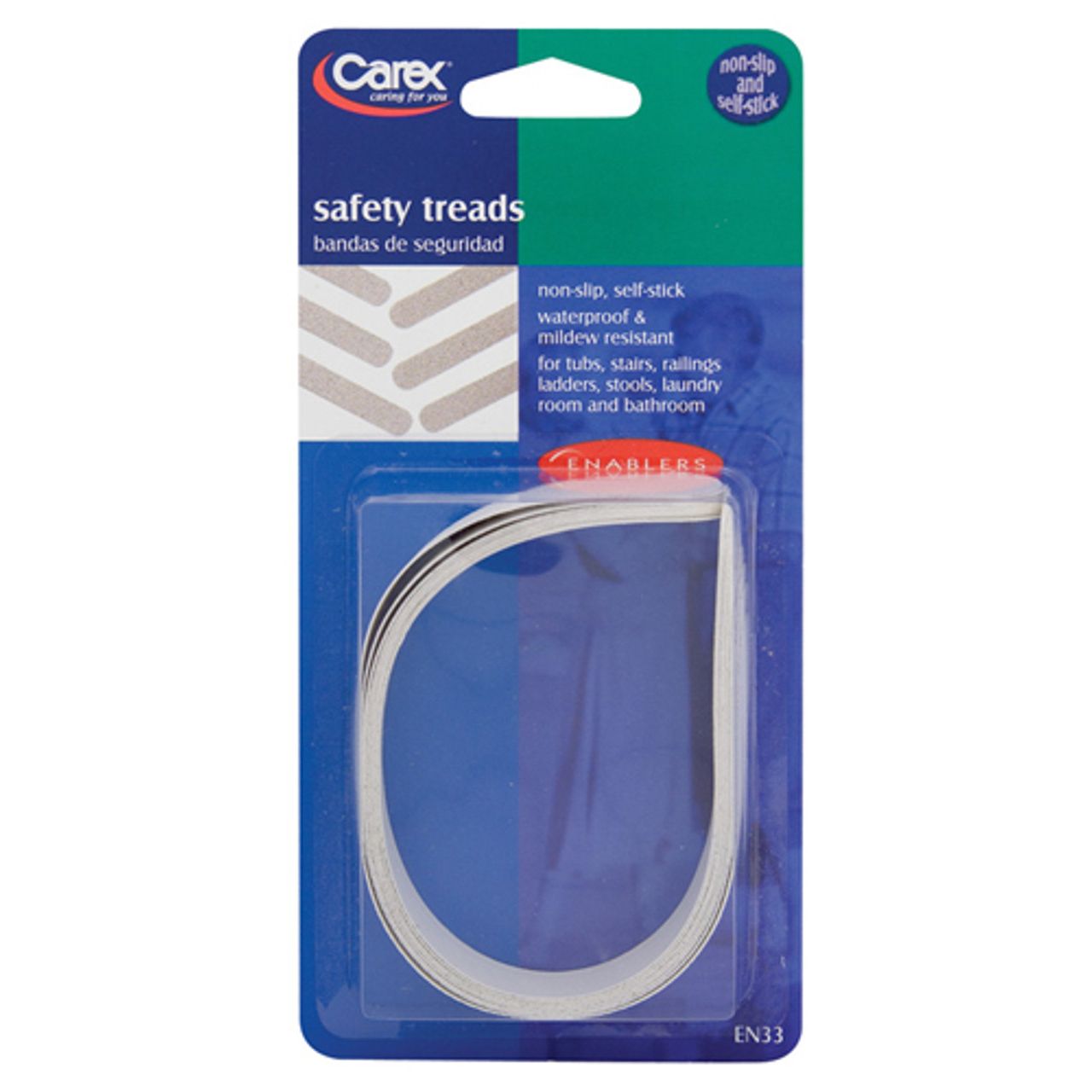 Bandelettes de sécurité Carex - Traction antidérapante pour la sécurité à domicile