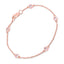Pulsera de plata esterlina con morganita genuina de 0.45 quilates