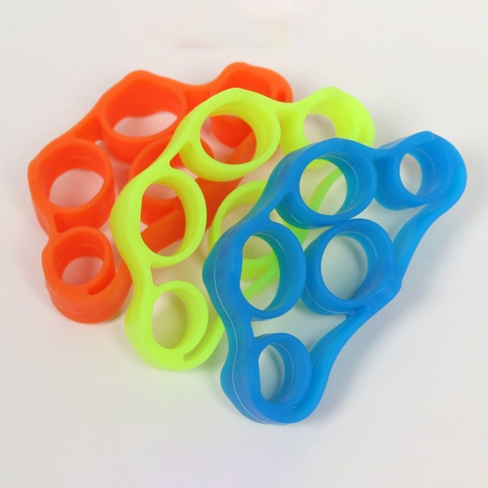 Ergonomic Silicone Finger Strengthener - Hand Gripper Resistance Bands - Korvel