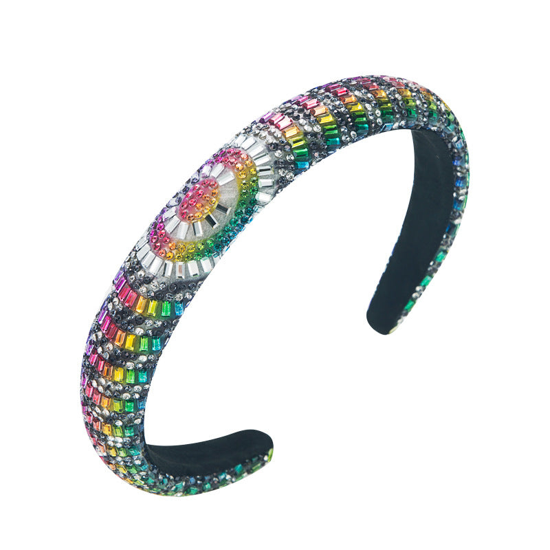 Hair Hoop Fashion Shiny Crystal Baroque Head Hoop French Hair Hoop Small Fragrance Hair Band Hair Accessories - Korvel