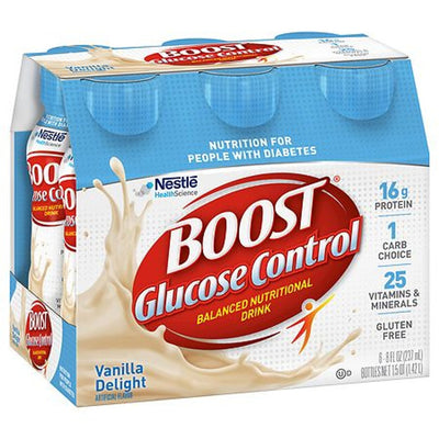 Boost Glucose Control Nutritional Drink - Rich Vanilla, 6 Count