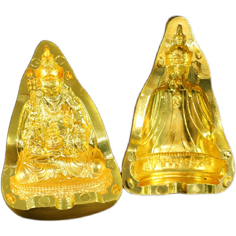 The mold is made of pottery clay, water and copper alloy, and is dedicated to Xizang Tridimensional Lotus Master - Korvel