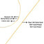 Unisex Solid 14K Yellow Gold Herringbone Chain Necklace - 18"