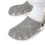 Minimalist Cat Line Art EVA Clogs – Grey Slip-Ons