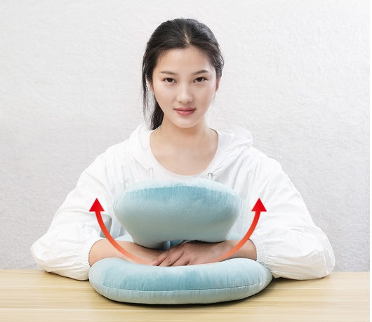 U-Shaped Travel Neck Pillow with Arm Rest Support