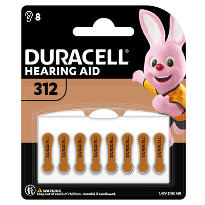 Duracell Zinc Air 312 Hearing Aid Battery - Long-Lasting Power