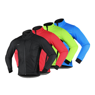 Arsuxeo Men's Fleece Cycling Jacket