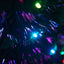 4-piece Christmas artificial tree set, Christmas wreath, wreath and 2 colored light entrance trees, PVC holiday celebration set - Korvel