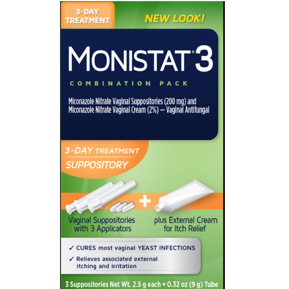 Monistat 3-Day Treatment Kit with Applicators & Itch Relief Cream