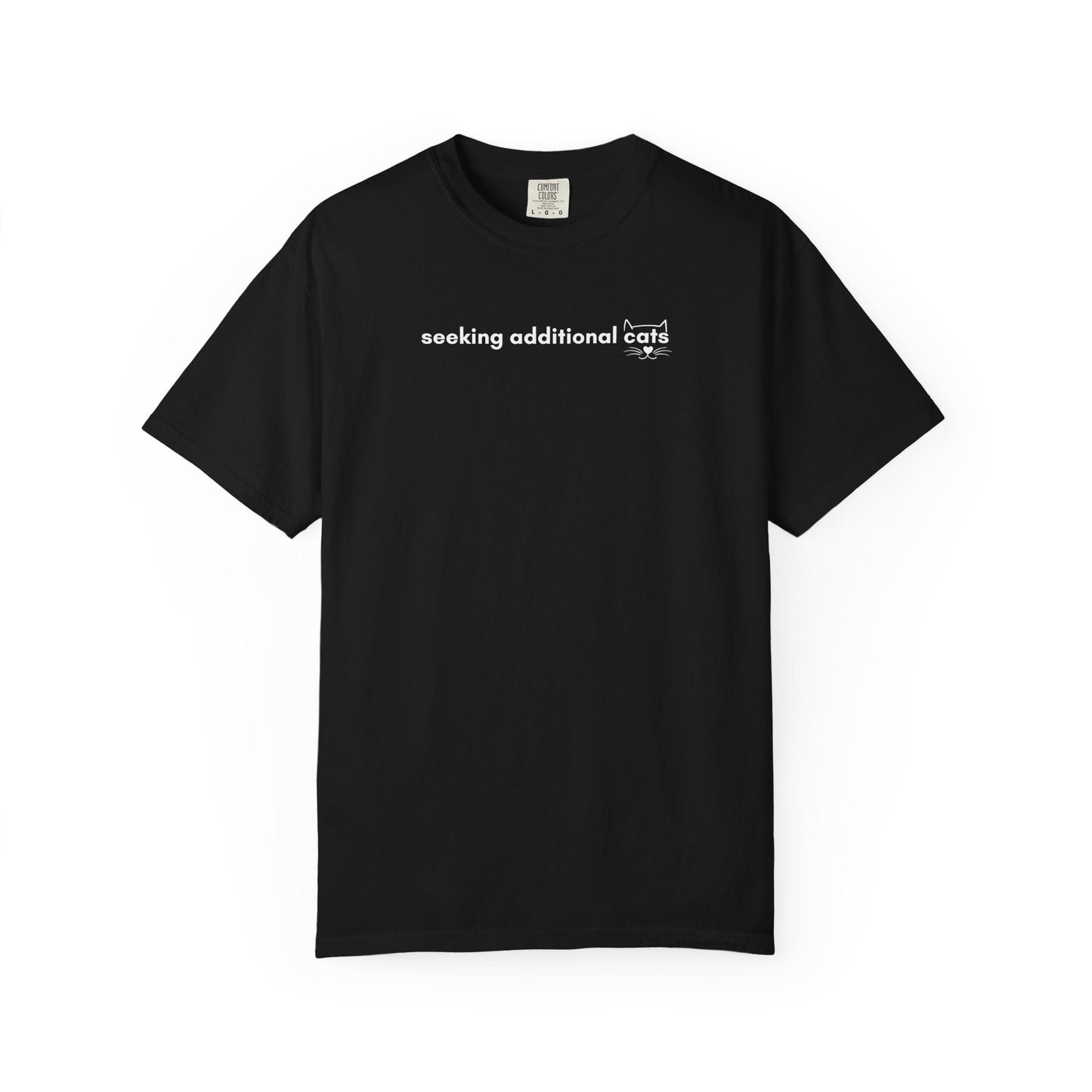 Seeking Additional Cats T-Shirt | Minimalist Cat Lover Tee