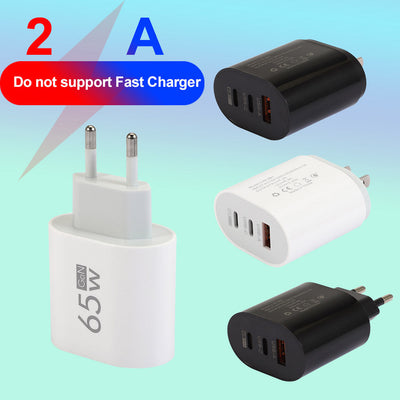 Type-C Mobile Phone Charger 2A USB & PD Multi-Port Travel Adapter