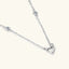 Collar de Corazón de Moissanita en Plata de Ley 925