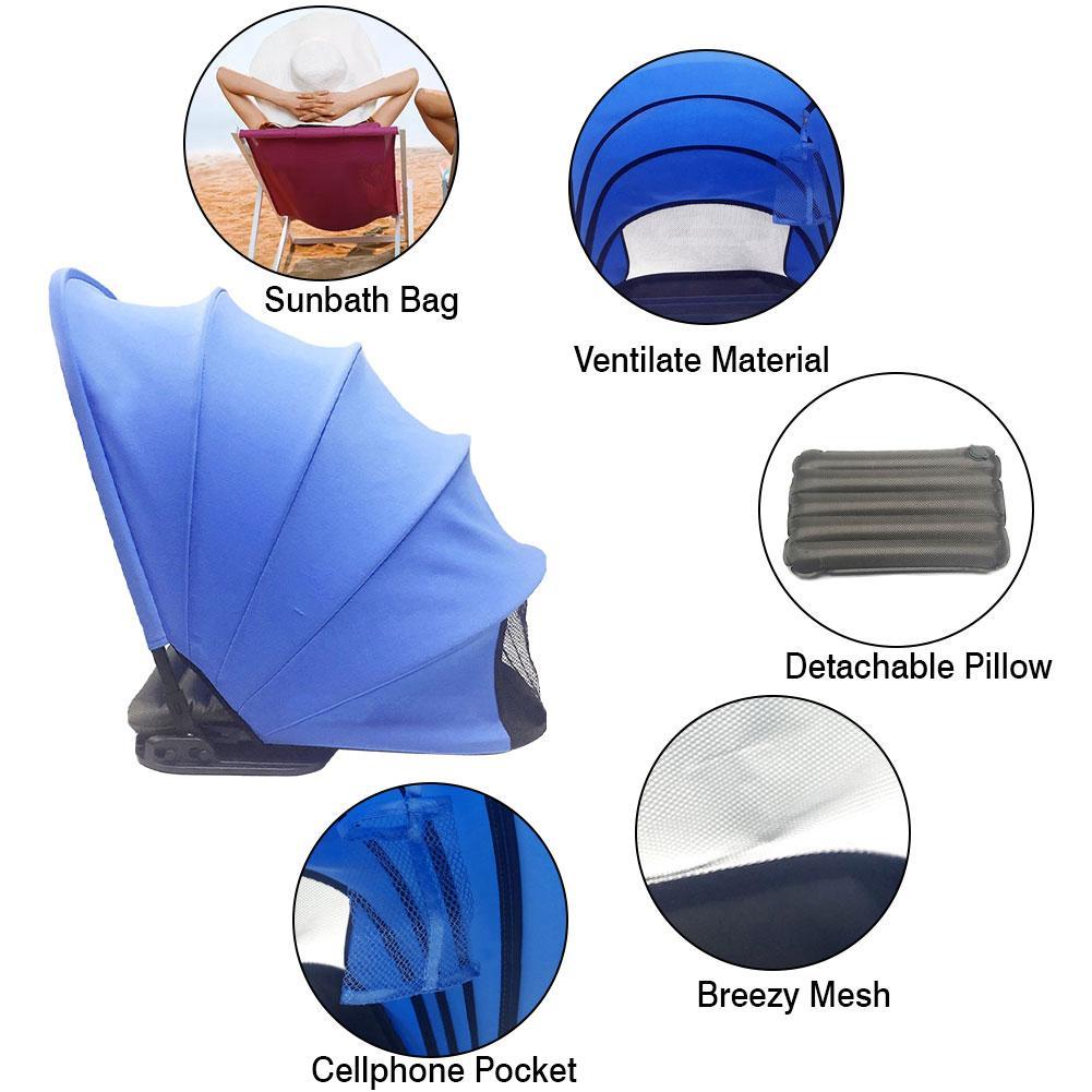 Portable Beach Sunshade Umbrella for Ultimate Outdoor Relaxation - Korvel