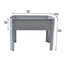 Elevated garden bed, metal elevated outdoor flowerpot box, suitable for backyard and terrace, large flowerpot Grey + Steel - Korvel