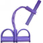 Premium Natural Latex Resistance Bands with Foot Pedal for Total Body Workout - Korvel