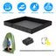 Portable Shower Pan - 41x41in Collapsible Basin for Outdoor Use