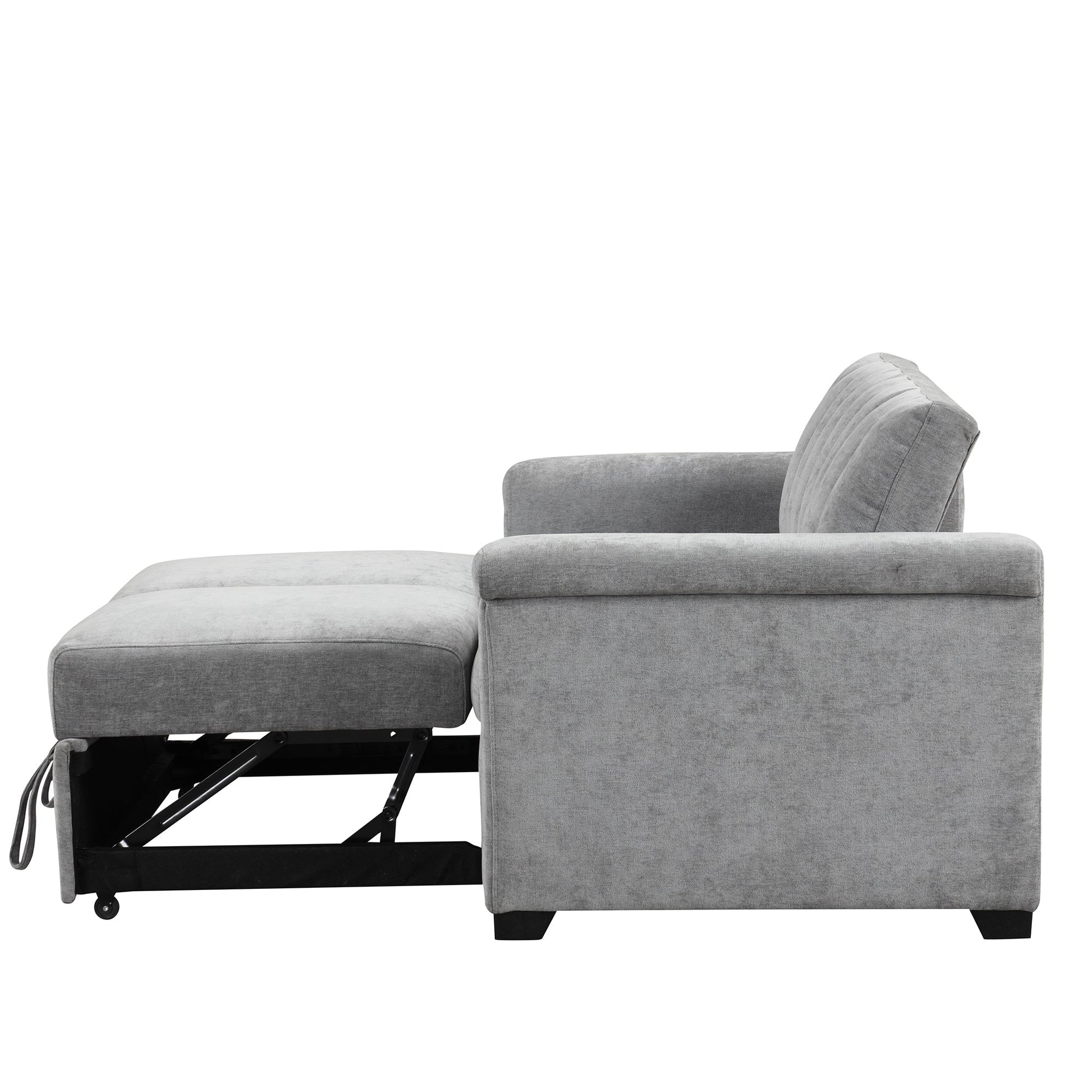 U_STYLE Convertible Soft Cushion Sofa Pull Bed ,for Two People to Sit On - Korvel