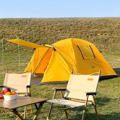 Premium Four-Person Outdoor Tunnel Tent for Camping
