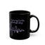Waves of Strength Black Awareness Mug - 11oz & 15oz