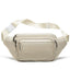 Men's sheepskin waist bag outdoor black mobile phone sheepskin bag leisure sports crossbody chest bag - Korvel