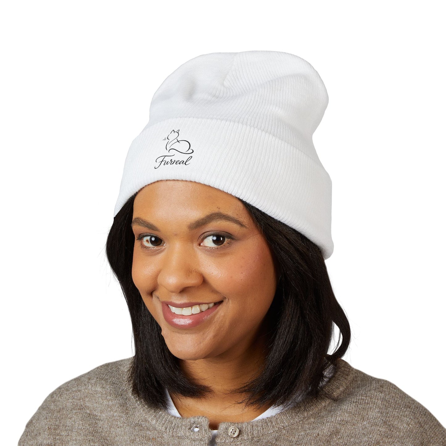 Furreal Knit Beanie – Cozy Cat Lover Winter Hat