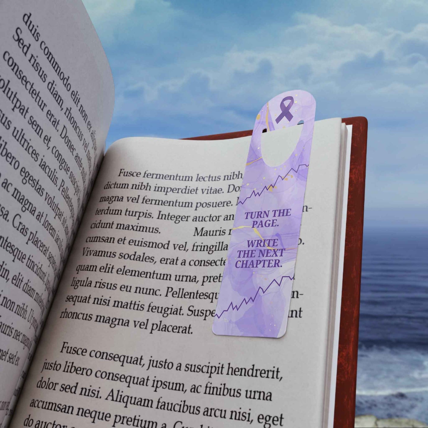 Marcador de Metal Lavanda Turn the Page