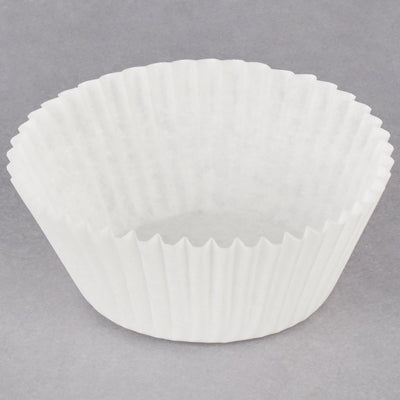 Premium White Fluted Baking Cups - Standard Size 2" x 1 1/4"