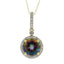 Mystic Fire Topaz Pendant in 14KT Yellow Gold