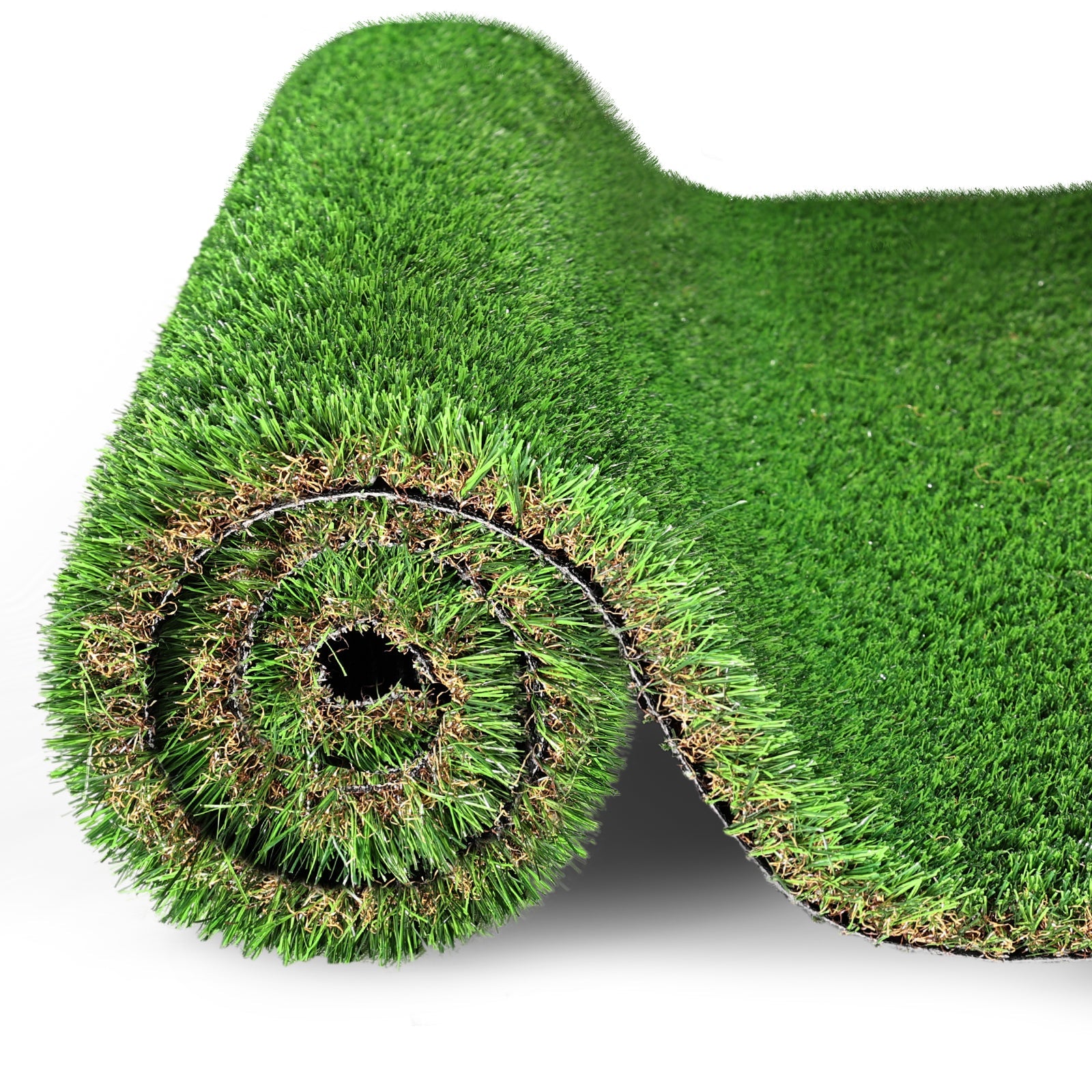 4FTX6FT outdoor artificial grass running blanket, thick and realistic fake grass roll with a pile height of 1.38 inches - Korvel