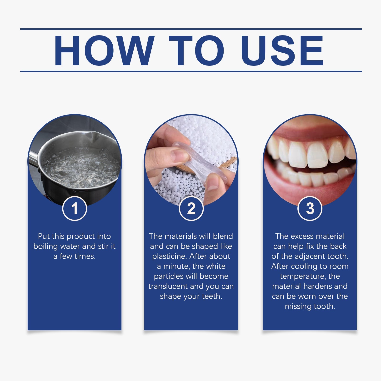 Solid Dental Glue, Temporary Dental Fillings For Modified Teeth And Dentures For Dentures - Korvel