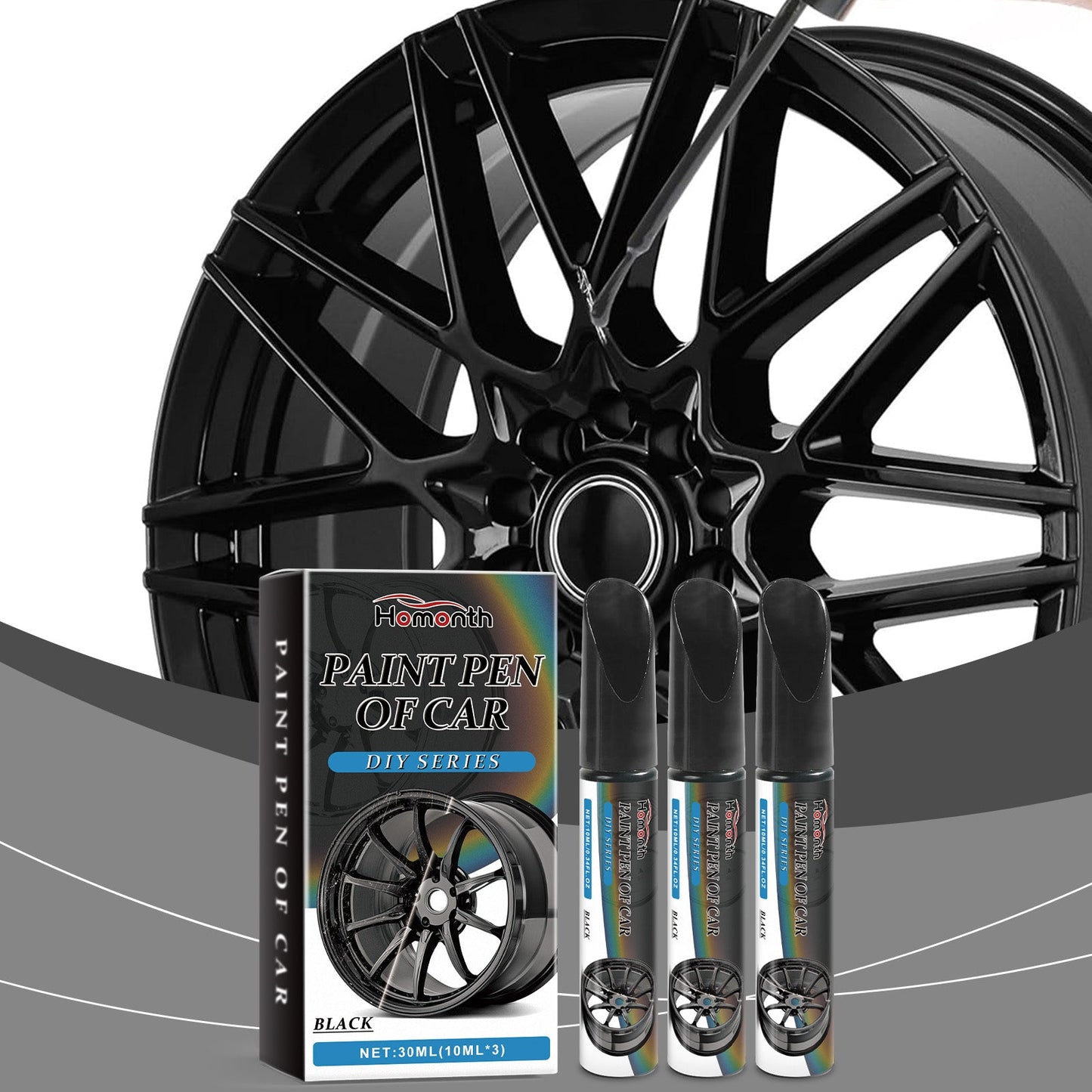 Black Car Wheel Scratches Repair Pen Car Paint Scratches Scratches Decontamination Repair Paint Pen - Korvel