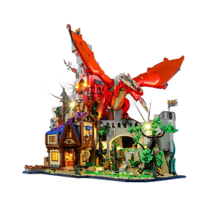 Ensemble de blocs de construction LED Dragon et Donjon 21348