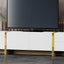 Luxury Fluted TV Stand for TVs Up to 80'', Modern Entertainment Center with Storage Cabinets & Drawer White - Korvel