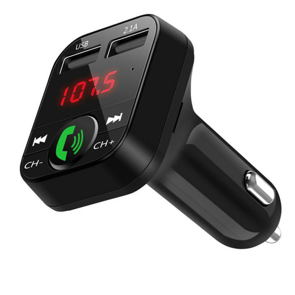B2 Car MP3 Bluetooth Hands-Free Car Player FM Transmitter Car Charger Receiver - Korvel
