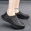 Hollow hole shoes for men one foot sandals fashionable and casual soft soled toe wrapped beach shoes - Korvel