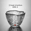 Hammer Patterned Heat-Resistant Glass Tea Cup