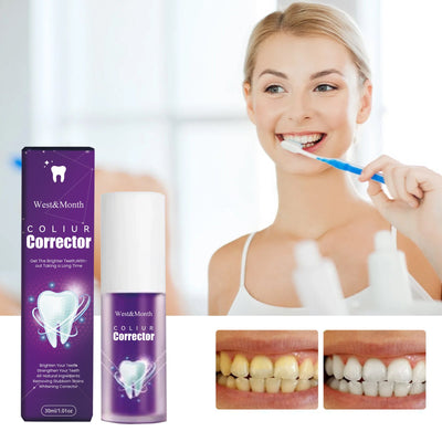 Color Correcting Technology, Clean Stains And Oral Odor Care For Gums Whitening Tooth Toothpaste - Korvel
