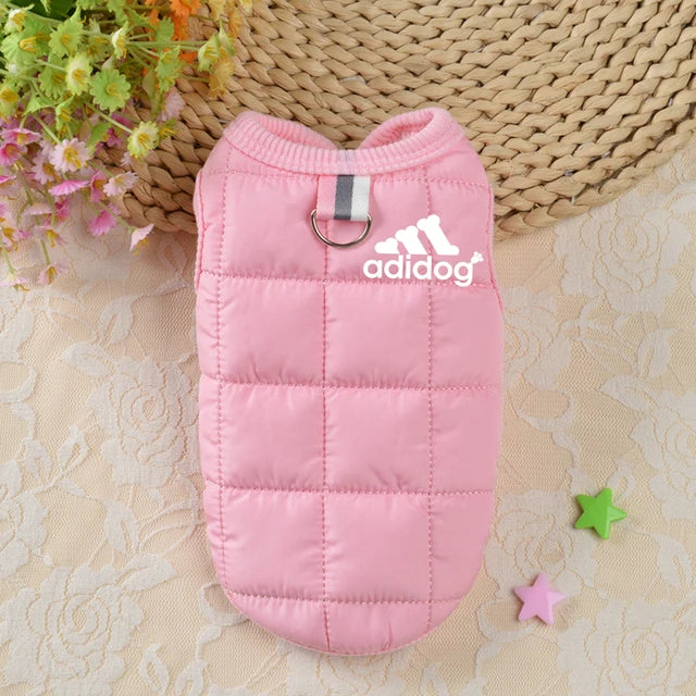 Pet clothing winter thickened dog clothes autumn and winter new cotton-padded jacket vest multi-color waterproof warm - Korvel