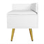 Banc de rangement pour chaussures blanc moderne avec rangement caché