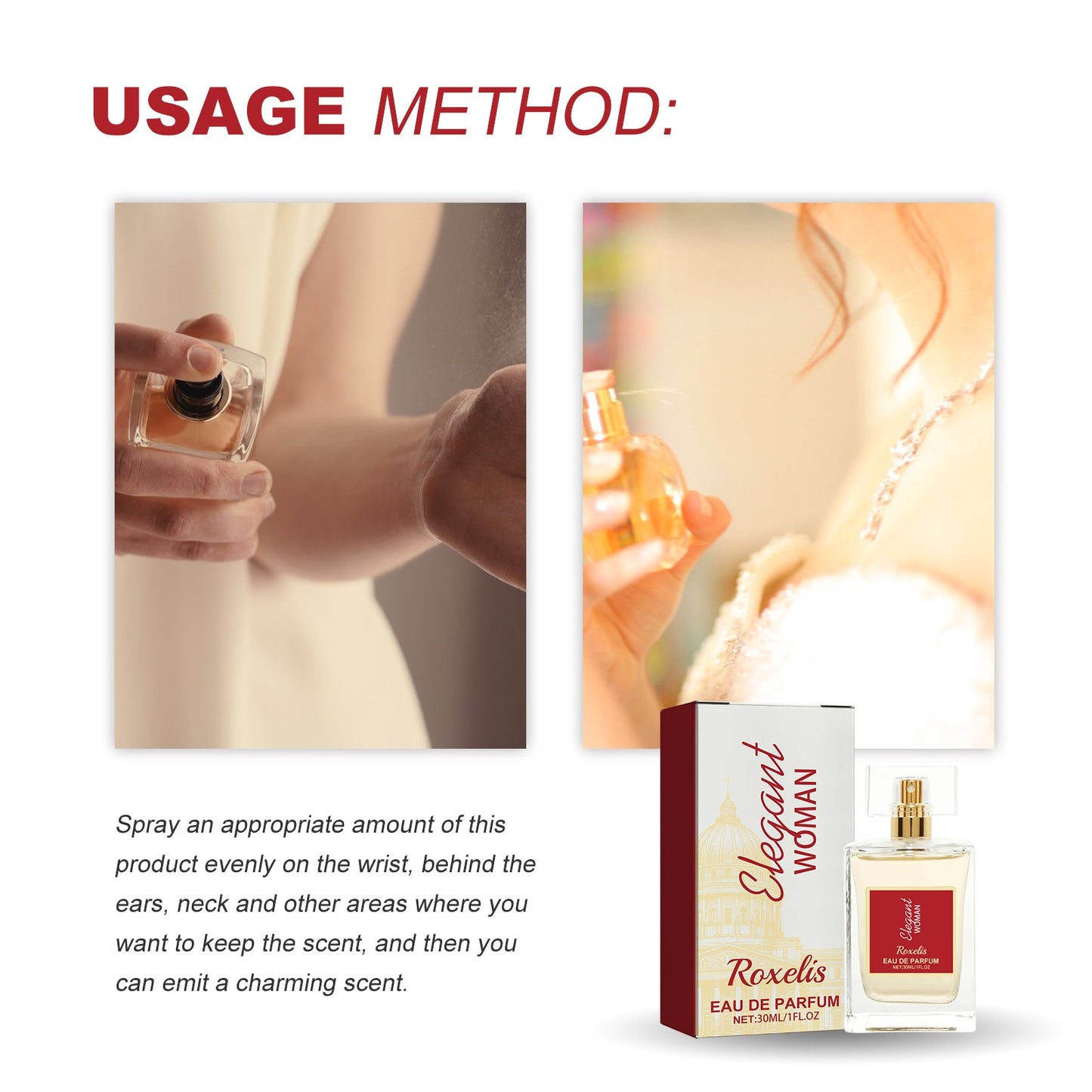 Elegant Woman Eau De Parfum, Natural Fresh Niche Light Elegant Flower Fruit Fragrance Wrist Behind Ear Lasting Fragrance Dating Atmosphere Perfume - Korvel