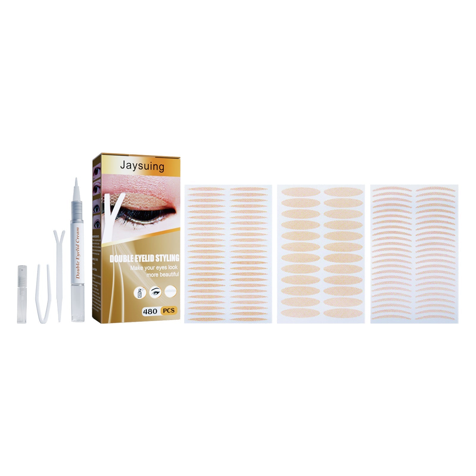 Double Eyelid Gel Permanent Natural Traceless Invisible Non-Glue Double Eyelid Gel Beauty Patch - Korvel